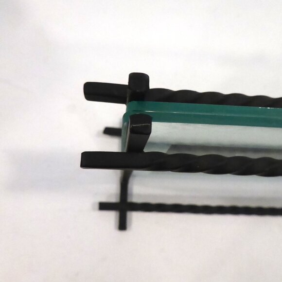 NEW PANORAMIC PHOTO FRAME TWISTED BLACK METAL & GLASS DECORATIVE PHOTO FRAME - Picture 8 of 13